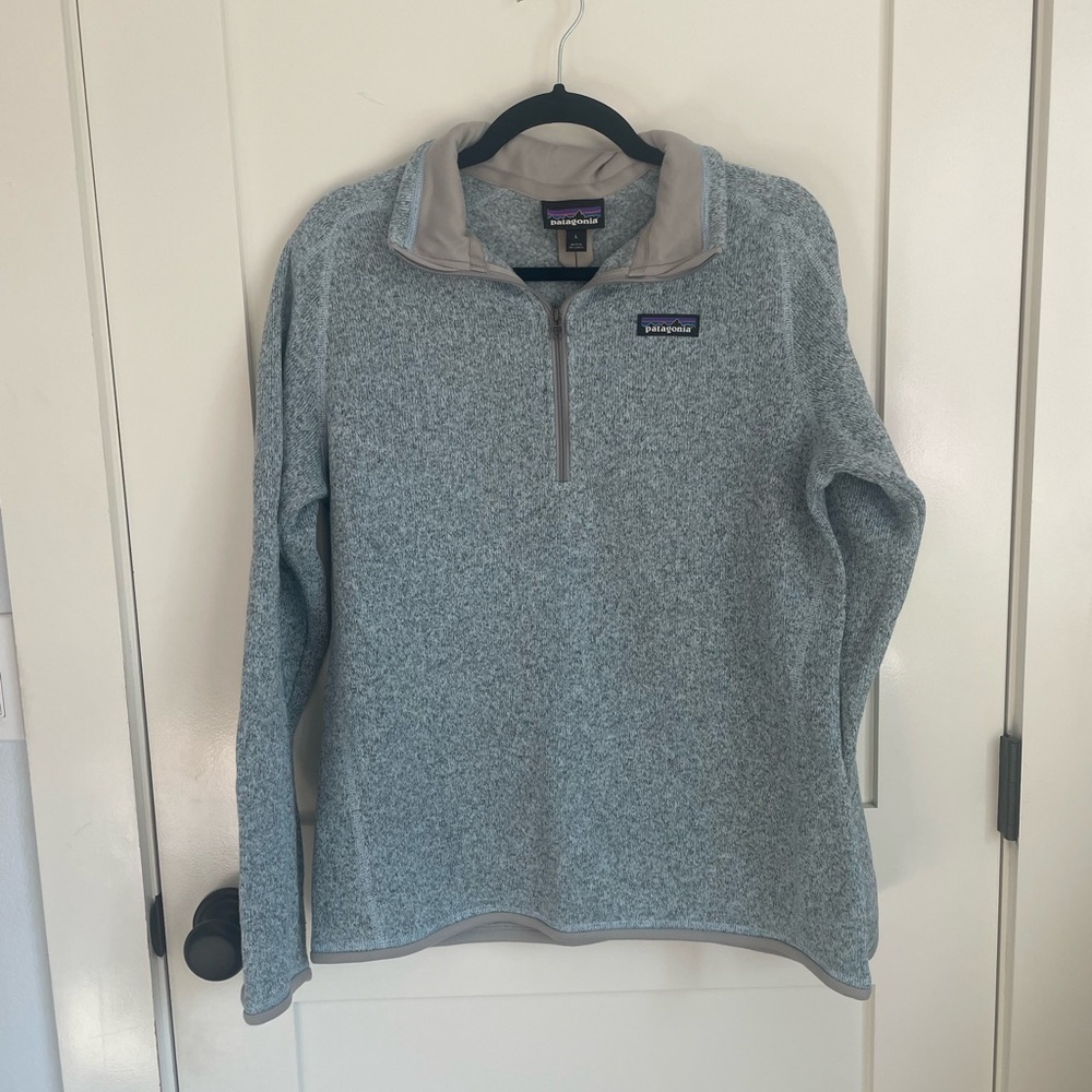 Patagonia Blue 1/4 Zip Sweater